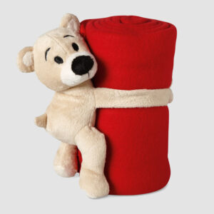 Couverture polaire enfant avec nounours personnalisée