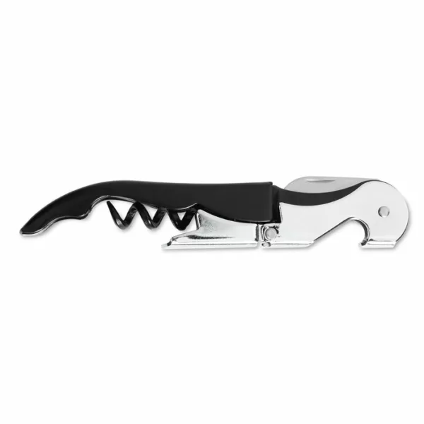 Sommelier en acier inoxydable avec double tire-bouchon personnalisé – Image 2