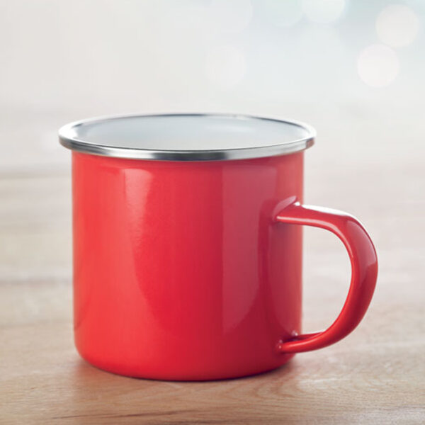 Mug Émaillé Vintage personnalisé – Image 2