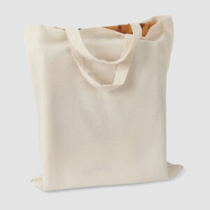 Sac shopping en coton à anses courtes personnalisé - 140gr/m²