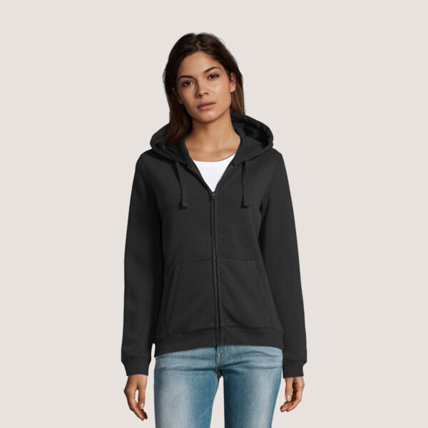 s03106.jpg Veste Zippée Spike Femme à Capuche personnalisée – Image 1