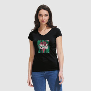 T-shirt Noble Femme Col V personnalisé - 150 g/m²