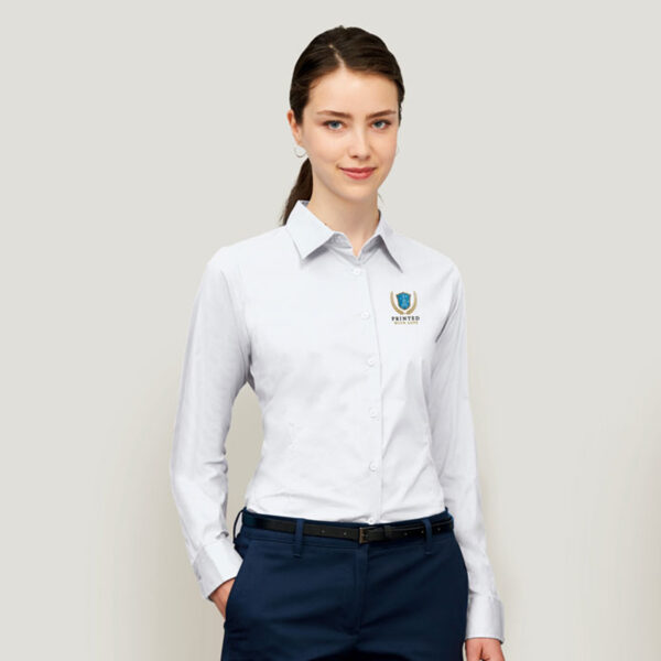 s17015.jpg Chemise Femme Stretch Manches Longues personnalisée – Image 1