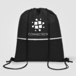 Sac à Cordon Non Tissé Gateway Deluxe personnalisé – Image 3