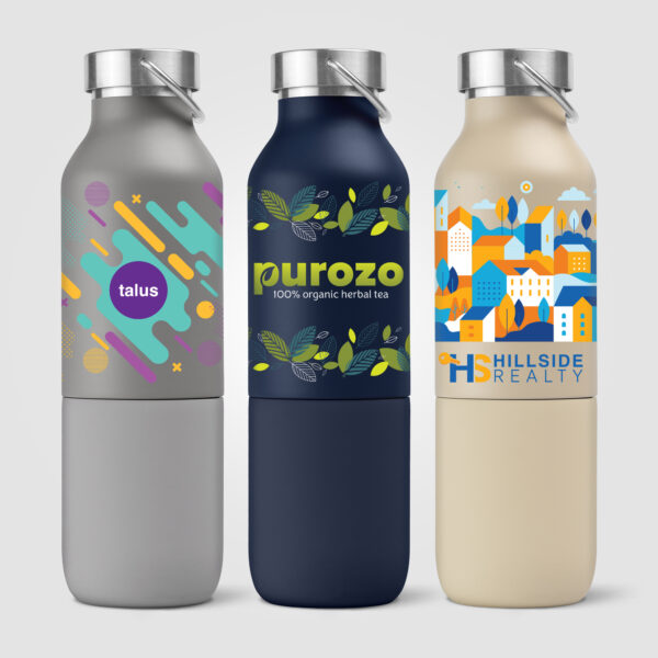 Freya Duo - Bouteille 2-en-1 en acier inoxydable recyclé personnalisée – Image 1