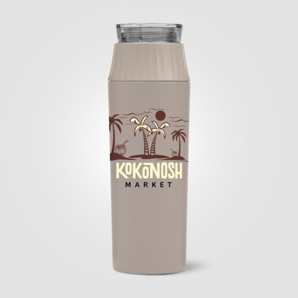 Gourde Majesty à couvercle étanche en acier inoxydable personnalisée - 590 ml – Image 4