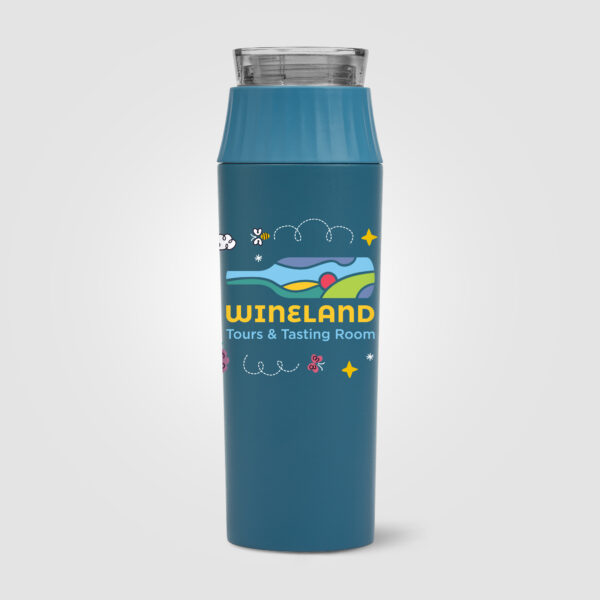 Gourde Majesty à couvercle étanche en acier inoxydable personnalisée - 590 ml – Image 3