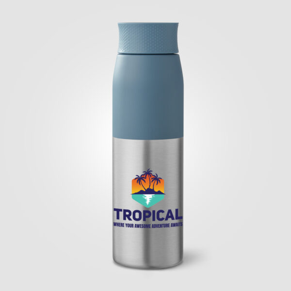Bouteille Borealis à couvercle à torsion en acier inoxydable personnalisée – Image 3