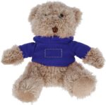 Ours en peluche avec T-shirt à capuche en coton personnalisé – Image 2