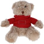 Ours en peluche avec T-shirt à capuche en coton personnalisé – Image 3
