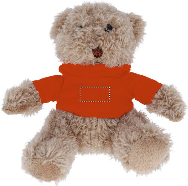 Ours en peluche avec T-shirt à capuche en coton personnalisé – Image 7
