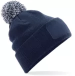 Bonnet à pompon Snowstar® avec patch – Personnalisable – Image 8