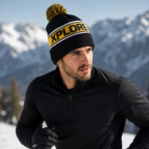 Le bonnet pompon jacquard personnalisation incluse